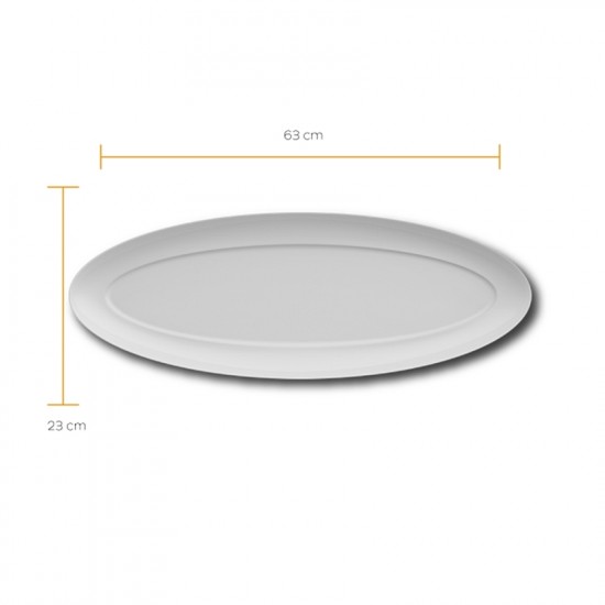 Travessa Peixeira 63cm Versa Em Porcelana Germer